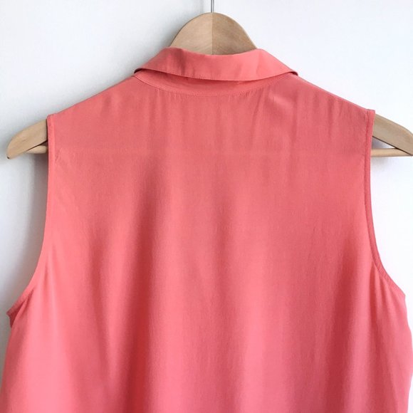 Equipment Sleeveless Slim Signature Blouse - Picture 5 of 7